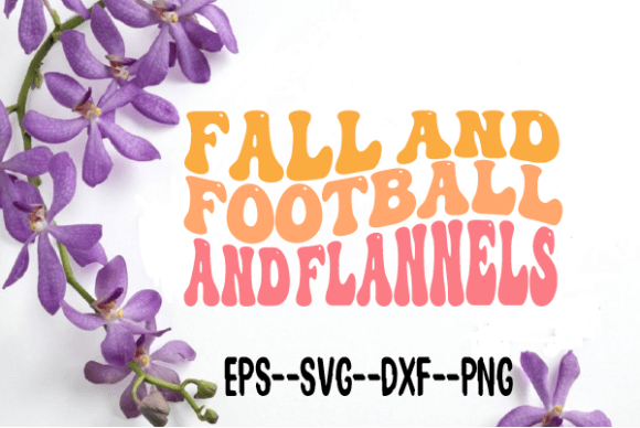 Fall Football Flannels Wavy SVG: Graphics for Crafts