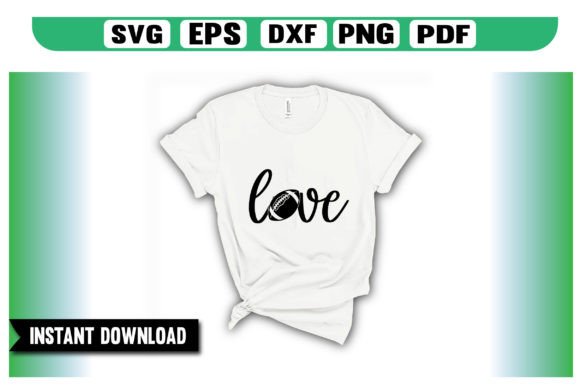Football Love SVG: Graphics for Crafts