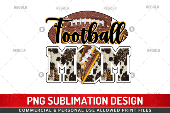 Football Mom SUBLIAMTION: Graphics for Crafts