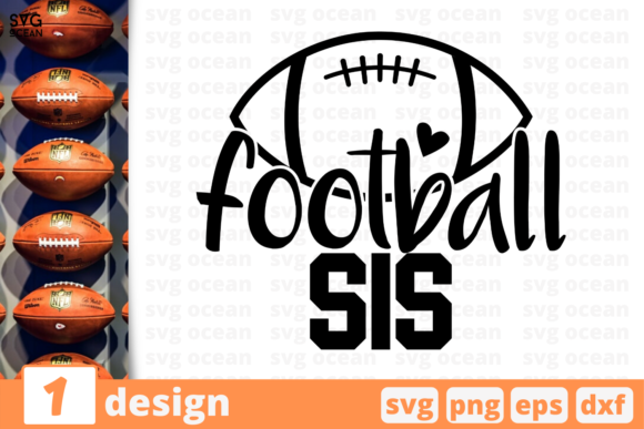Football Sis Graphics for Modern Crafts