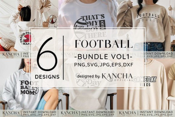 Football SVG Bundle Vol.1: Graphics for Crafts