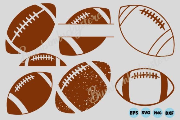 Football Svg, Football Silhouette: Graphics for Crafts