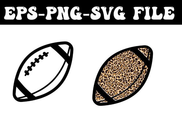 Football with Leopard Prints Svg for Crafts and Graphics