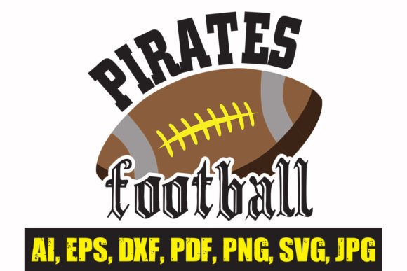 Pirates Football Graphics for Crafts and Design