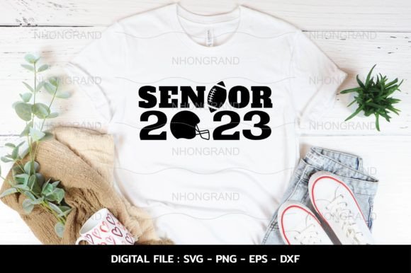 Senior Class 2023 Football Graphics for Crafts