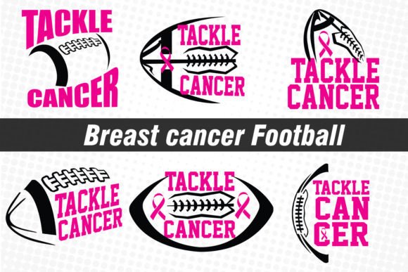 Tackle Cancer Football Graphics for Crafts